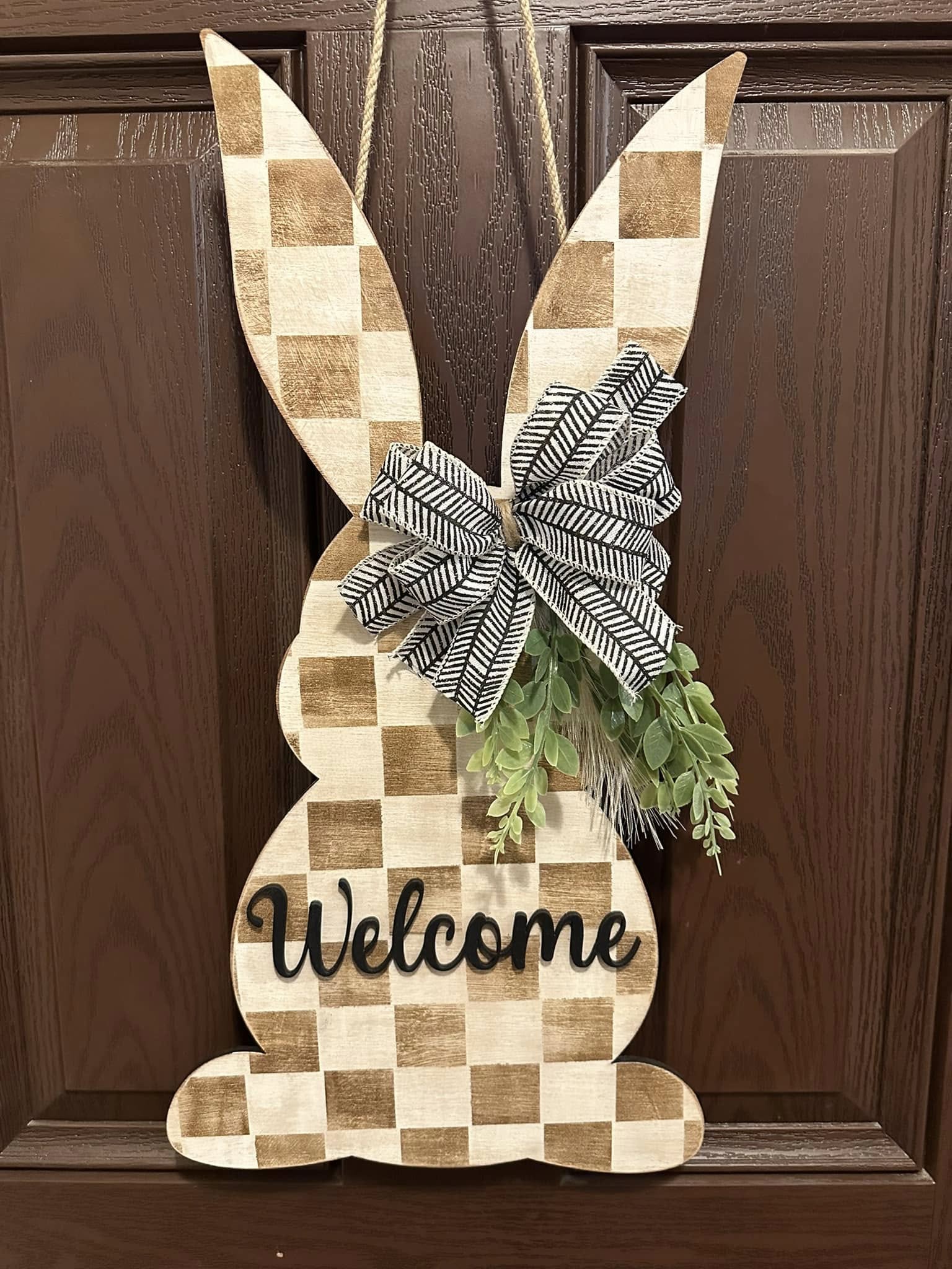 Checkered Brown Bunny #1