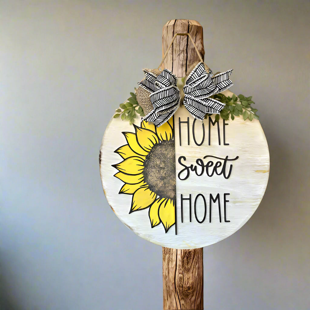 Sun Flower Door Decor