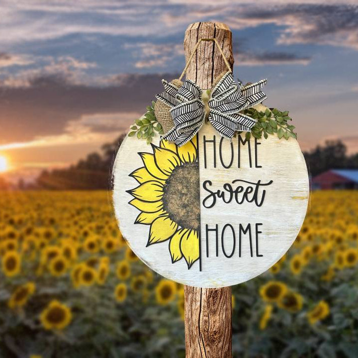 Sun Flower Door Decor